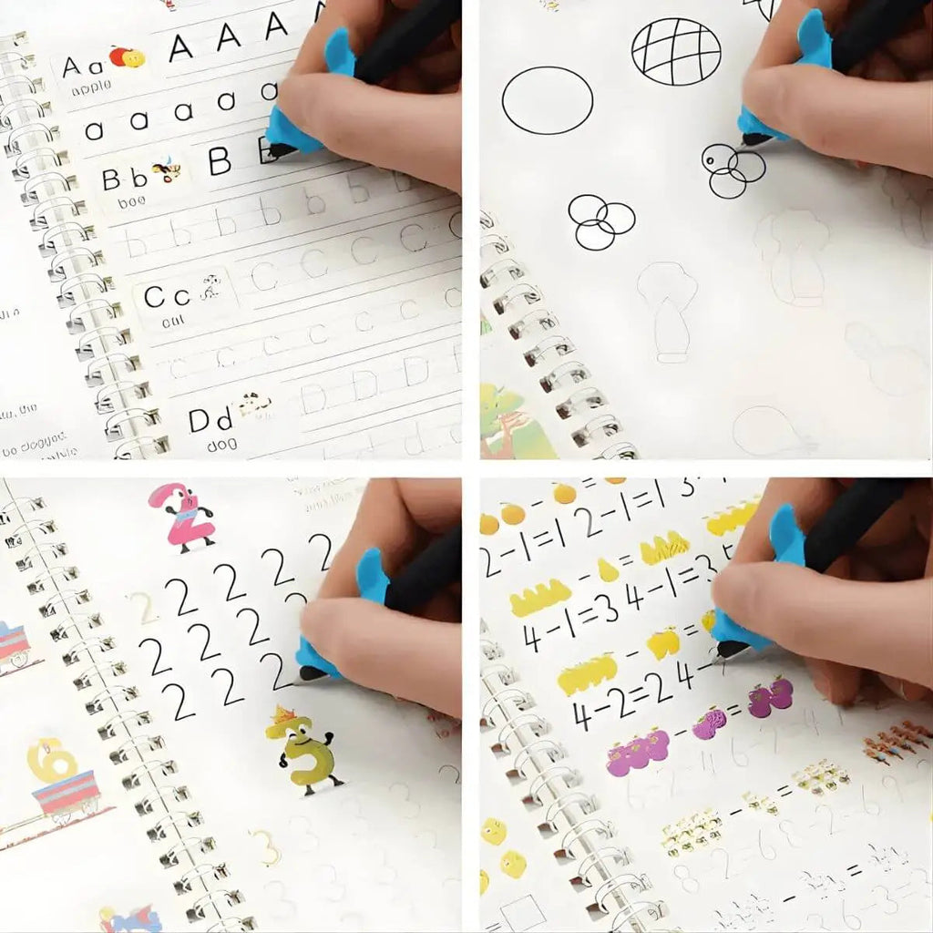 Kit Montessori de Escritura Reutilizable para Niños