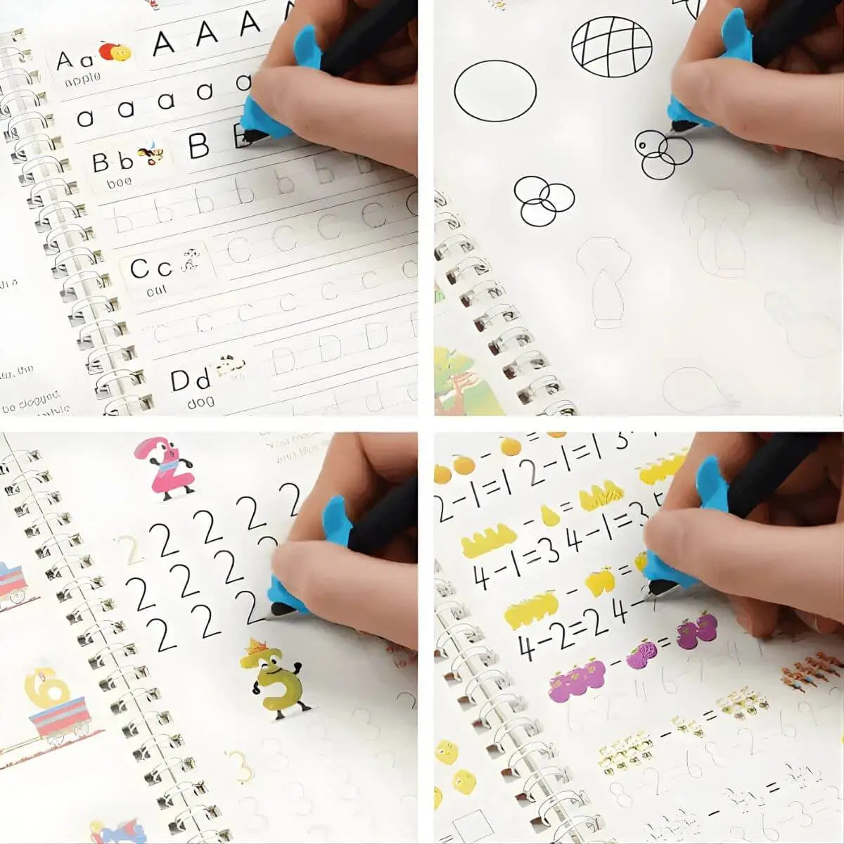 Kit Montessori de Escritura Reutilizable para Niños