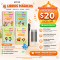 Kit de Caligrafía Mágica para Niños: ¡Escribe, Borra y Repite!