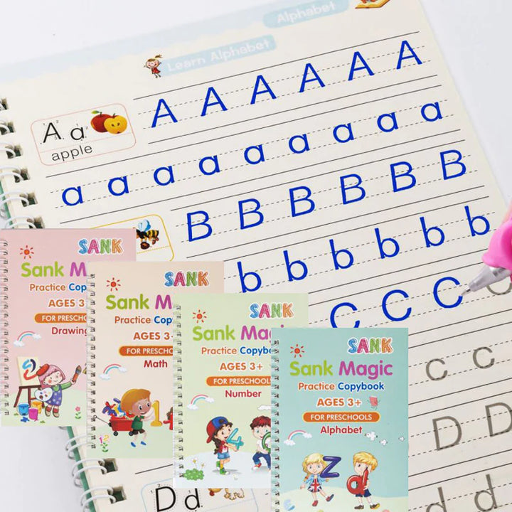 Kit Montessori de Escritura Reutilizable para Niños