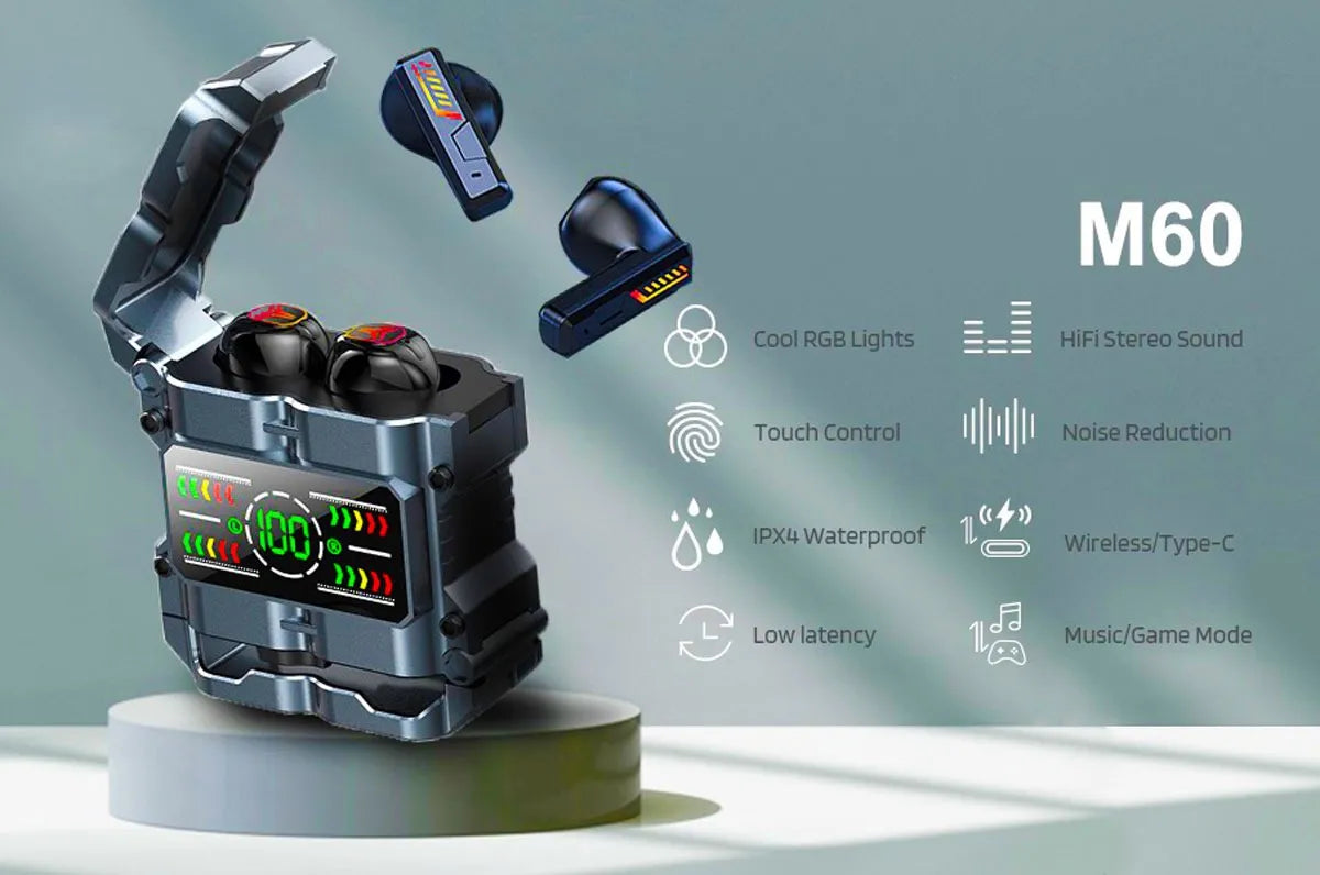 Auriculares Inlámbricos M60 Pro